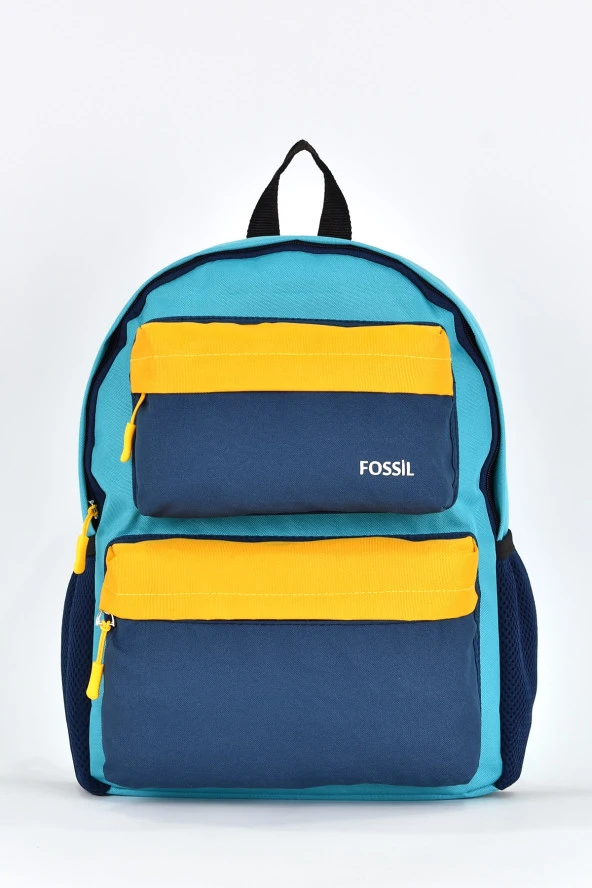 Fossil Unisex Çok Gözlü Günlük Seyahat Okul Sırt Çantası Turkuaz 9503