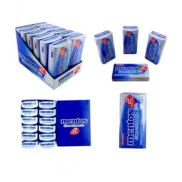 MENTOS CLEAN BREATH TENEKE KUTU 2 SAAT NANE FERAHLIĞI 35 gr X12 ADET