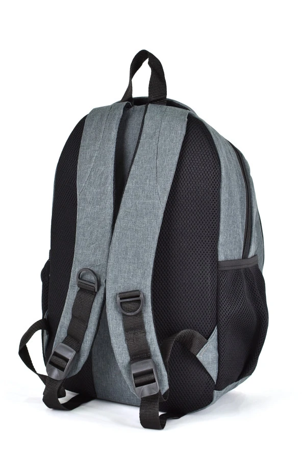 Fossil Unisex Çok Gözlü Günlük Seyahat Okul Sırt Çantası Antrasit 9501 - 4