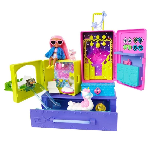 HDY91 Barbie Extra - Mini Bebekler ve Hayvan Dostlarının Seyahat Maceraları