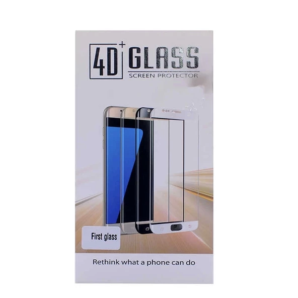 Samsung Uyumlu S6 Edge Plus 4D First Glass Cam Ekran Koruyucu