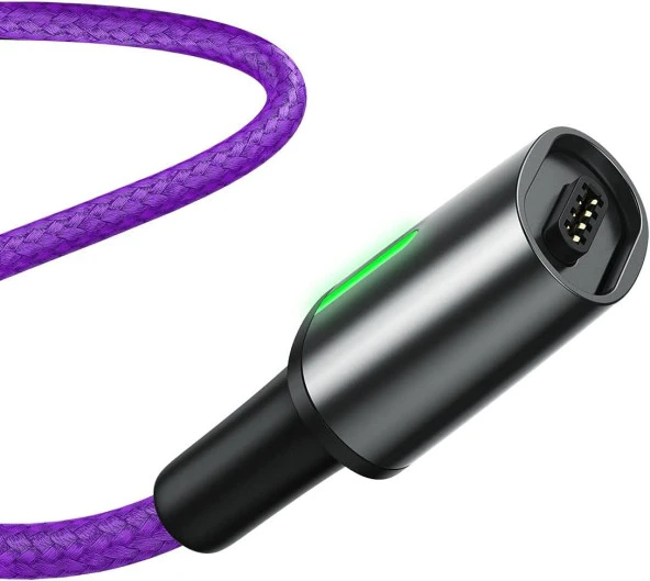 Baseus Zinc Magnetic Usb Kablo Şarj İPhone 7-8-XS-XR 2.4A 1 Metre - 3