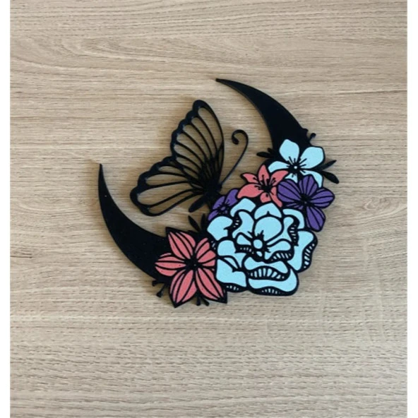 Ay Kelebeği Duvar Süsü - Resim 2