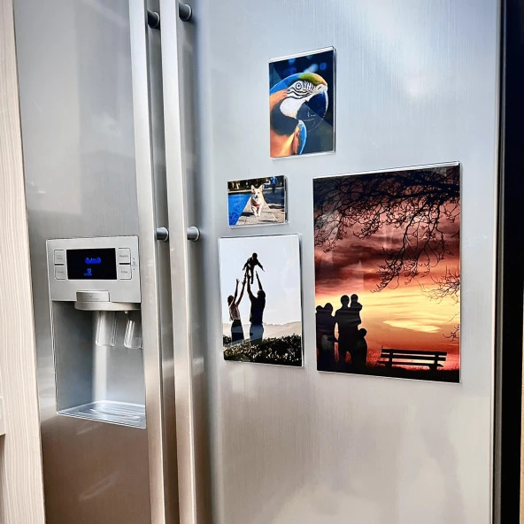 U Tipi Dikey Mıknatıslı A4 21x29,7 cm Fotoğraflık - 5 Lİ PAKET - 9