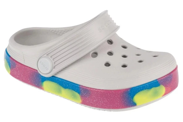 crocs 209717-1FS OFF COURT GLITTER BAND CLOG ÇOCUK SANDALET TERLİK