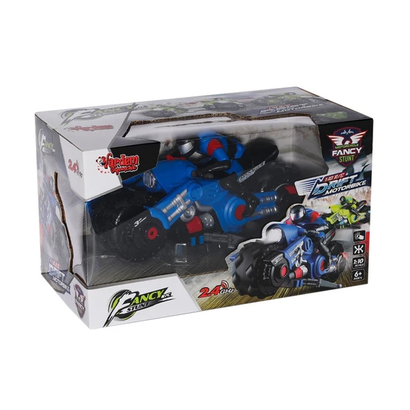 HB-MK10A01-02 Kumandalı Şarjlı Motorsiklet Fancy Stunt 1:10 -Vardem Oyuncak - 2