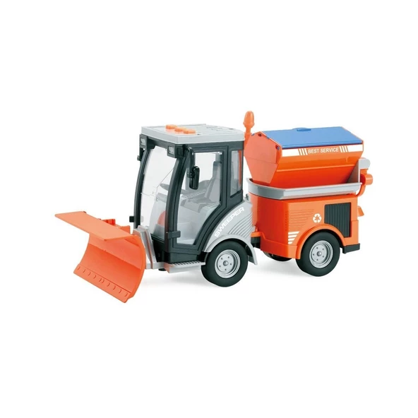 WY681A-B 1:16 Sürtmeli Sesli Işıklı Kar Küreme Aracı (Yol Temizlik Aracı) - 2