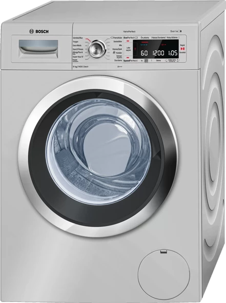 Bosch WAW2856XTR 1400 Devir 9 kg Gri Çamaşır Makinesi