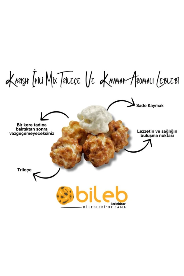 leblebi Karışık İkili Mix Trileçe ve & Kaymak Aromalı & Leblebi & ( 250 ) GR