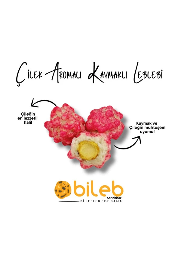 Leblebi Çilekli Kaymaklı Leblebi 250 Gr