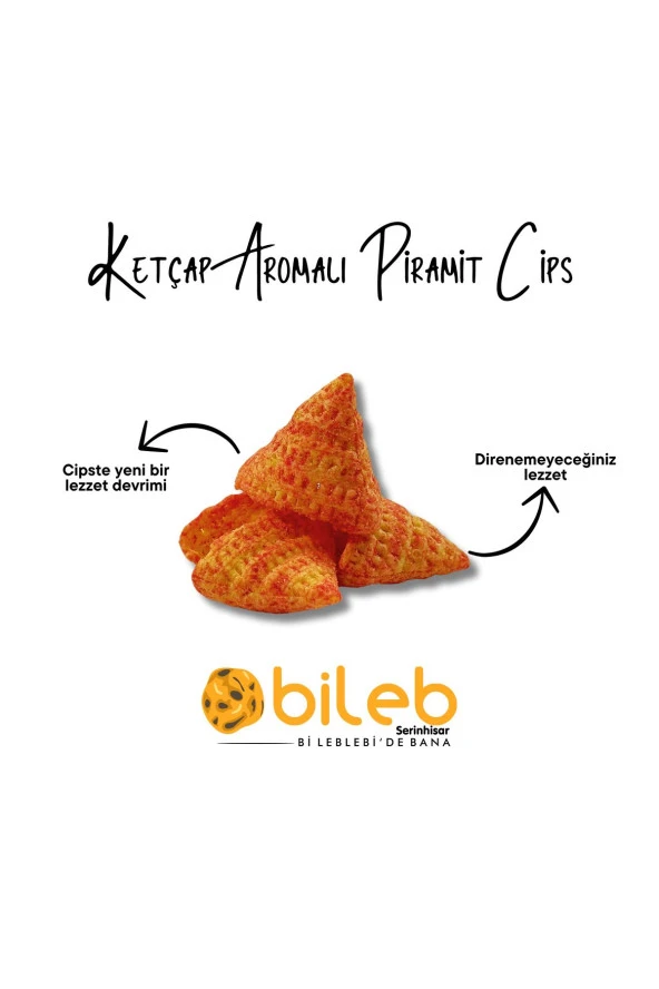 Piramit Cips Ketçap Aromalı (200 GR)