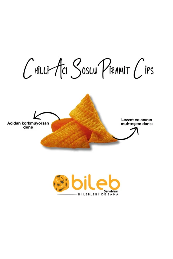 Chilli Acı Soslu Piramit Cips 200 gr