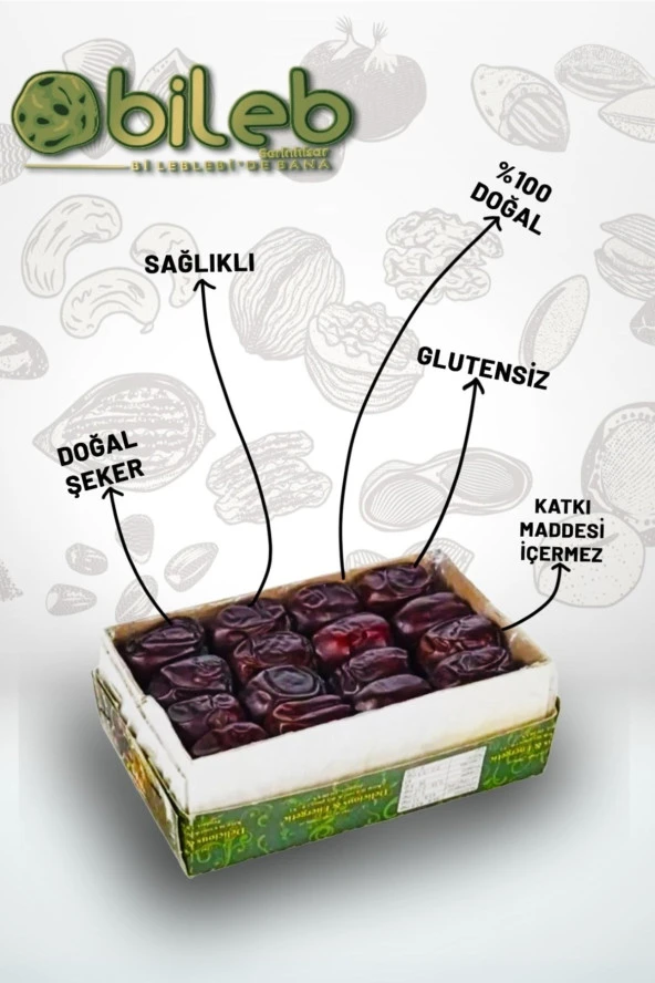 Hurma Iran Paket Fresh Hurma 1 Adet Kutu 500 Gr Ile 700 Gr Arası - 2