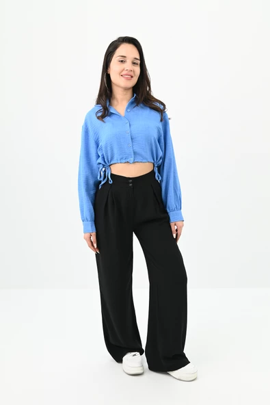 Kadın Crop Gömlek 1729-24 - 11