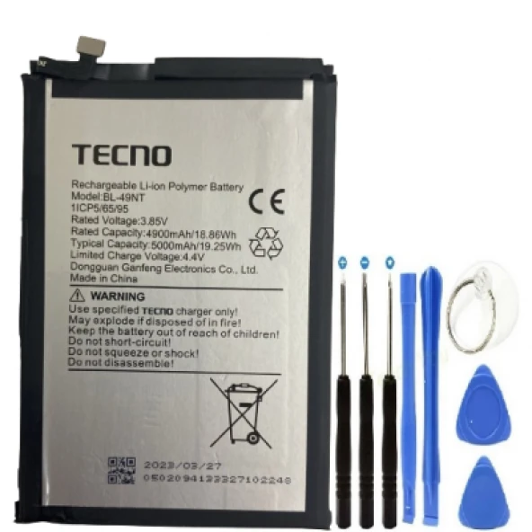 Tecno Spark G0 2023 Pil Batarya Bl-49NT+Tamir Set ürün görseli