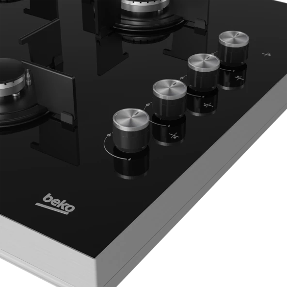 Beko BSTOC 826 S Siyah Cam Set Üstü Ocak - 4