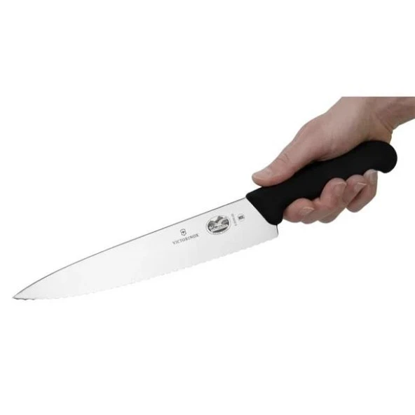 Victorinox 22cm Tırtıklı Dilimleme Şef Bıçağı Siyah 5.2033.22 - 6
