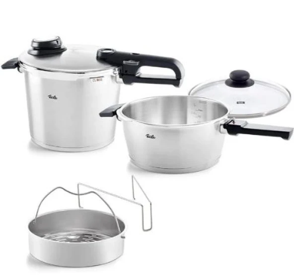 Fissler Vitavit Premium Mat Düdüklü Tencere 8.0L+4.0L