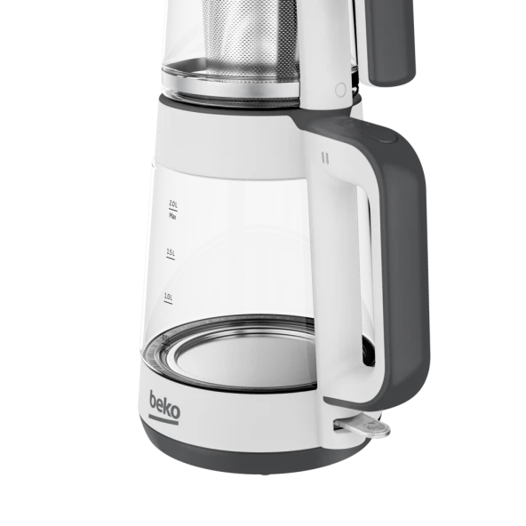 Beko CM 5964 Floral Beyaz 1900 W Cam Demlikli Çay Makinesi - 3