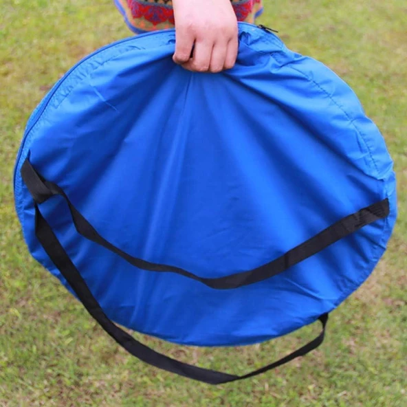 Valkyrie Kamp Outdoor WC Duş XL Giyinme Çadırı İç Astarlı 190x150x150 Fotoğraf Prova Kabini BÜYÜK BOY Mavi - 5