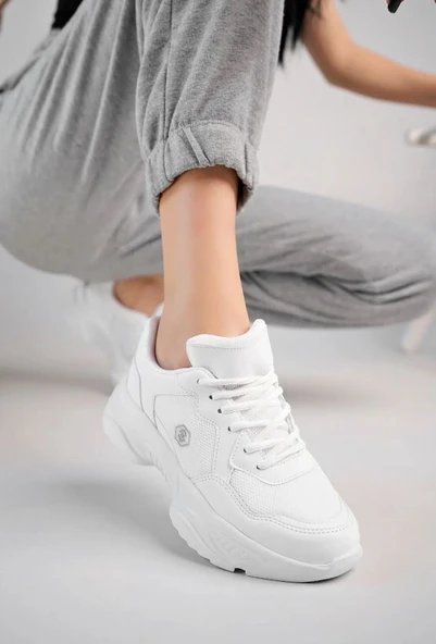 Lambırlent 9972 Kalın Taban Sneaker Unisex Spor Ayakkabı - Resim 15