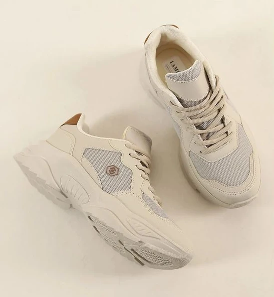 Lambırlent 9972 Kalın Taban Sneaker Unisex Spor Ayakkabı - Resim 19