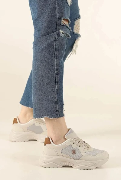Lambırlent 9972 Kalın Taban Sneaker Unisex Spor Ayakkabı - 9