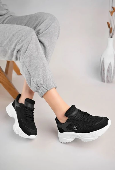 Lambırlent 9972 Kalın Taban Sneaker Unisex Spor Ayakkabı - Resim 10