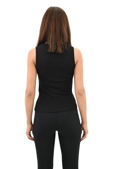 Kadın U Yaka Kolsuz Bluz 1791-25 - 5