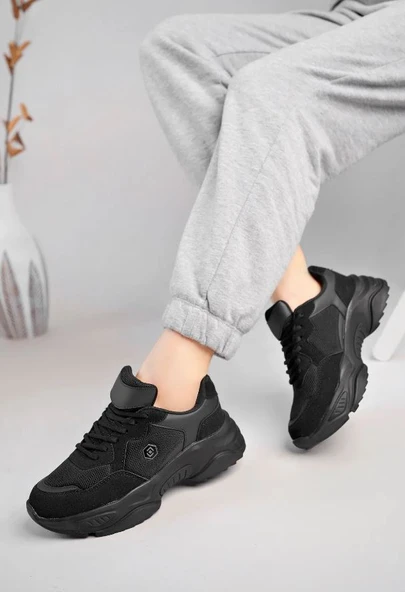 Lambırlent 9972 Kalın Taban Sneaker Unisex Spor Ayakkabı - Resim 6