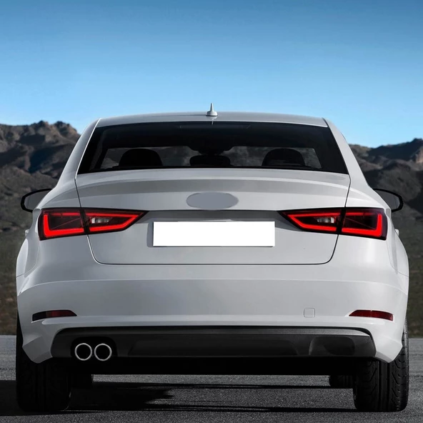 Audi A3 Sedan 2013-2016 Arka Tampon Spoyleri Sol Çift Egsoz 8V5807521B - 2