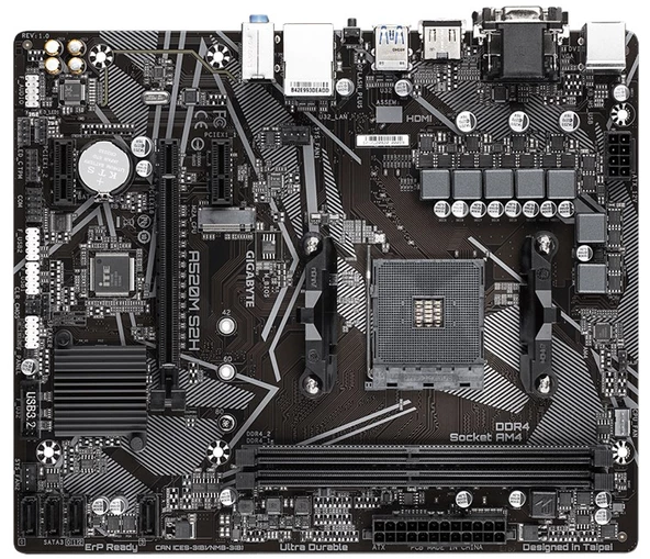 Gigabyte A520M S2H D4 AM4 Vga Dvi Hdmi - 2