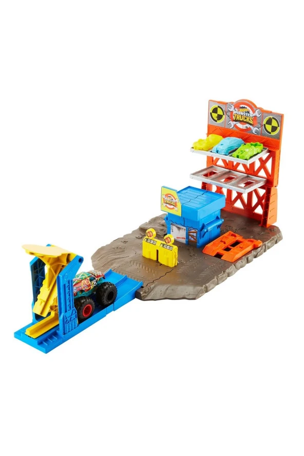 HFB12 Monster Trucks Patlama İstasyonu Oyun Seti , Hot Wheels Monster Trucks - 2