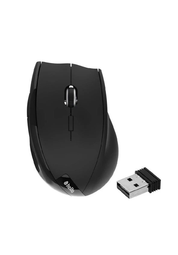 HELLO 5D KABLOSUZ OPTİK OYUNCU MOUSE 2.4GHZ 1600DPI HL-4704