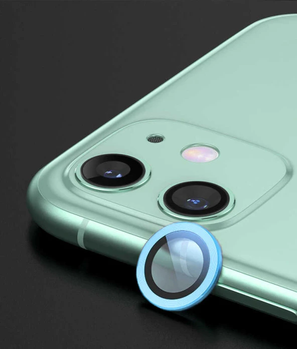 Apple iPhone 12 Mini Kamera Lens Koruyucu Renkli Tasarım Kolay Takma Aparatlı (CL-07)