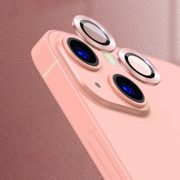 Apple iPhone 13 Kamera Lens Koruyucu Renkli Tasarım Kolay Takma Aparatlı (CL-07)