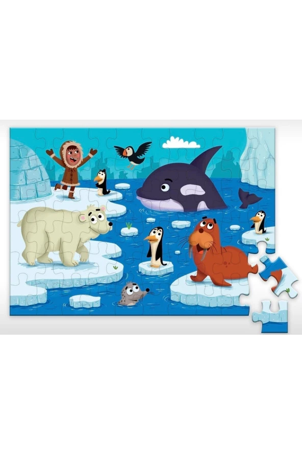 60 Parça Puzzle - Kutuplar - 3