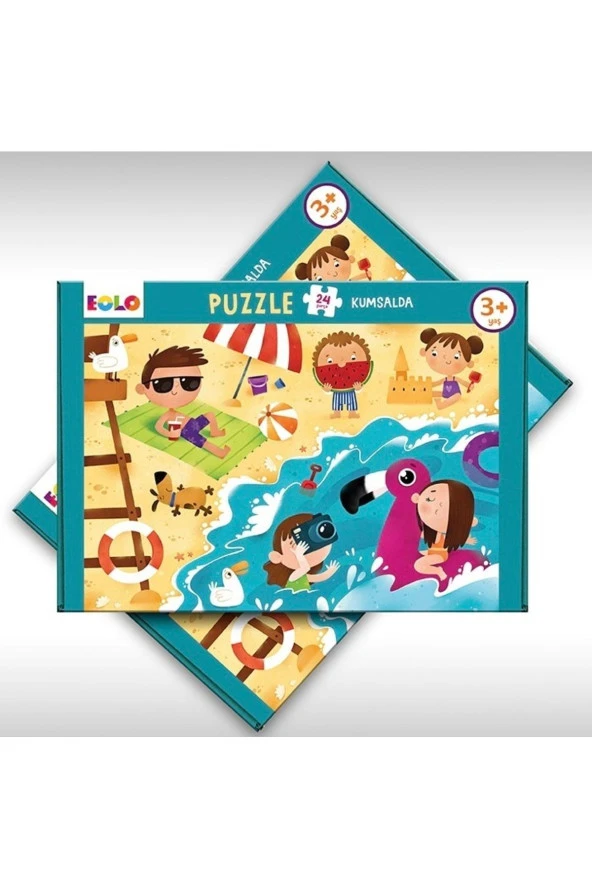 24 Parça Puzzle - Kumsalda - 2