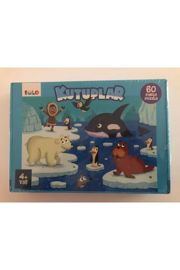 60 Parça Puzzle - Kutuplar - 4