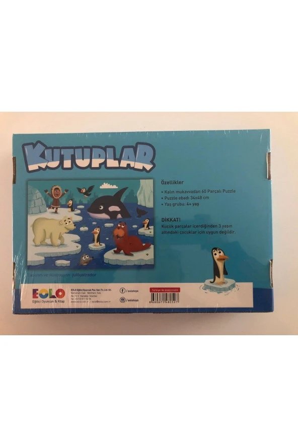 60 Parça Puzzle - Kutuplar - 5