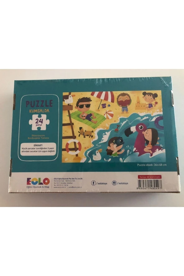 24 Parça Puzzle - Kumsalda - 5