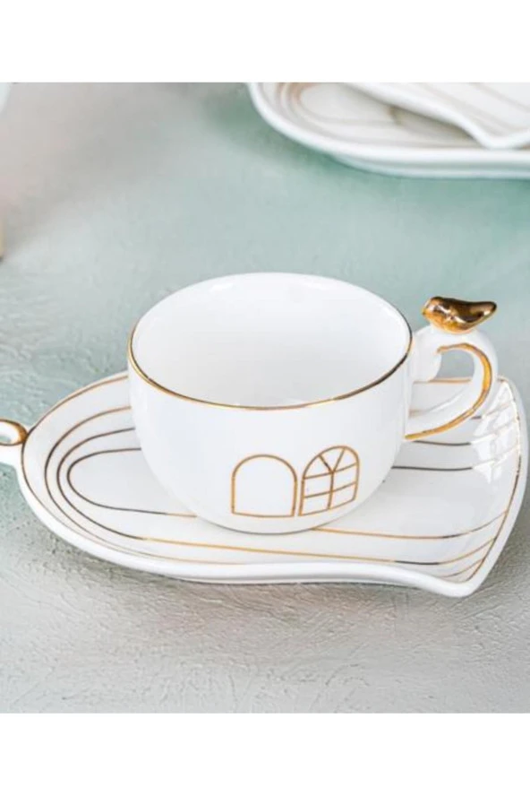 ACAR JUNE 6 LI PORSELEN KAHVE FİNCAN TAKIMI - 3