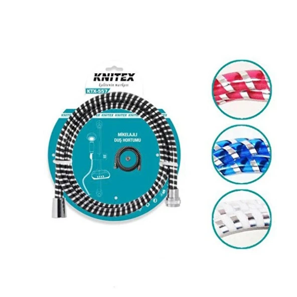Knitex Ktx-557 Duş Hortumu Nikelajlı Kartlı - 2