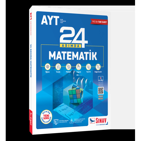 Sınav Yayınları AYT Matematik 24 Adımda Konu Anlatımlı Soru Bankası