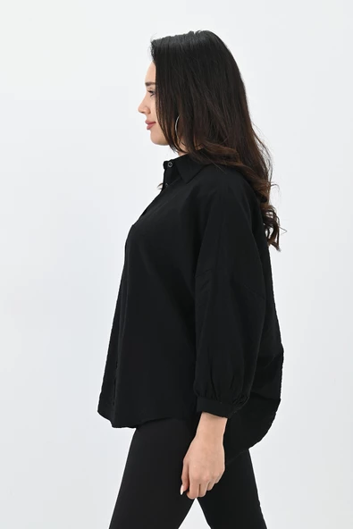 Kadın Sırt Detaylı Gömlek 1727-24 - 4