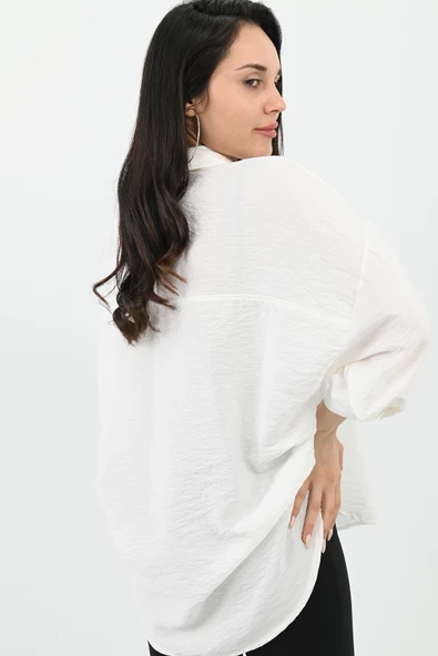 Kadın Sırt Detaylı Gömlek 1727-24 - 10