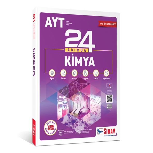 Sınav Yayınları AYT Kimya 24 Adımda Konu Anlatımlı Soru Bankası