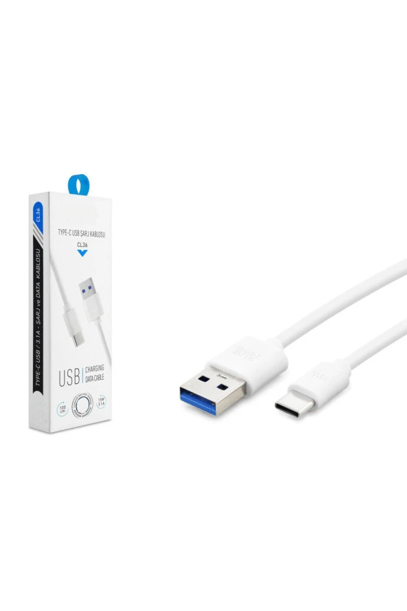 Vivo Y33s Uyumlu Cl36 Type-c 3.1A 15W Şarj Kablosu