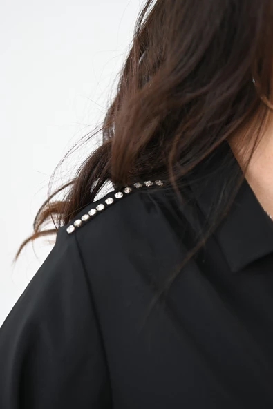 Kadın Omuz Taş Detaylı Gömlek 1687-24-1 - 7