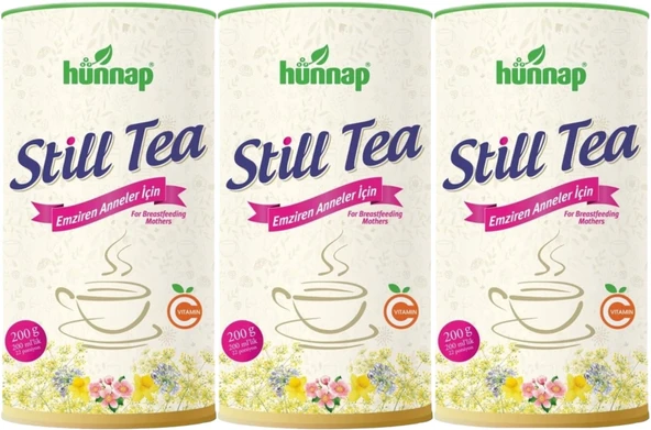 Hünnap Still Tea Emziren Anneler İçin Süt Arttırıcı İçecek 200GR (3 Lü Set)